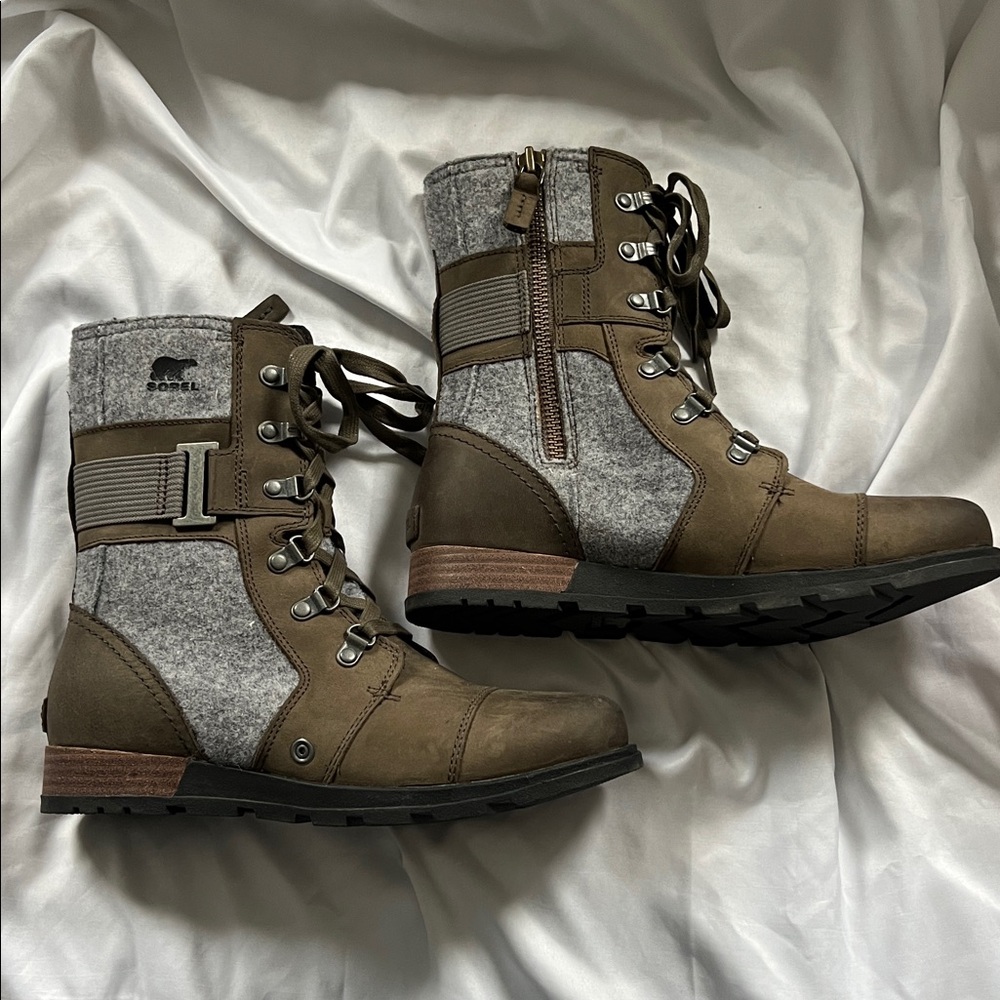 Sorel Women's Major Carly Snow Boot Quarry 8 - Picture 1 of 8
